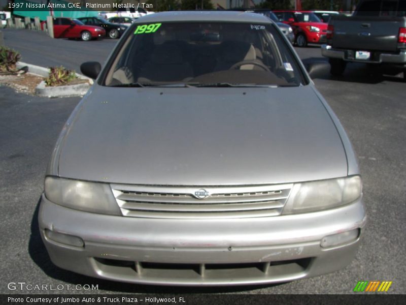 Platinum Metallic / Tan 1997 Nissan Altima GXE