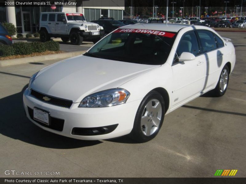 White / Gray 2008 Chevrolet Impala SS