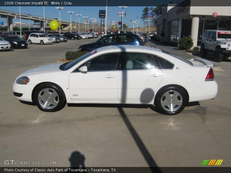 White / Gray 2008 Chevrolet Impala SS