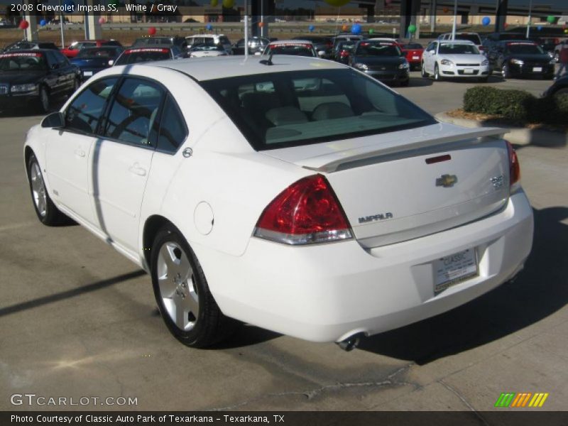 White / Gray 2008 Chevrolet Impala SS