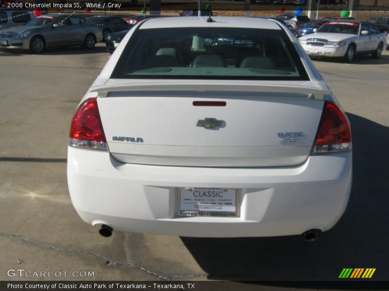 White / Gray 2008 Chevrolet Impala SS