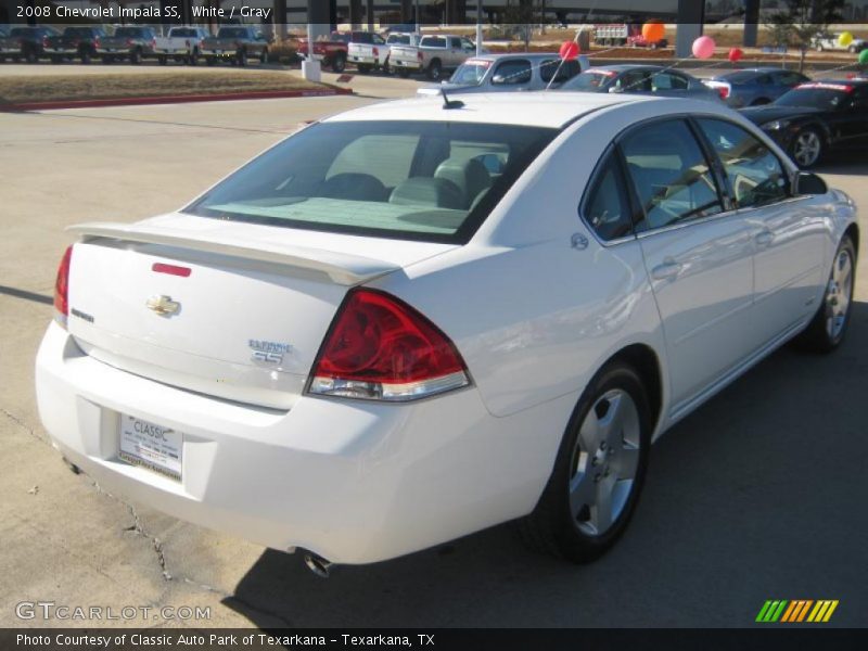 White / Gray 2008 Chevrolet Impala SS