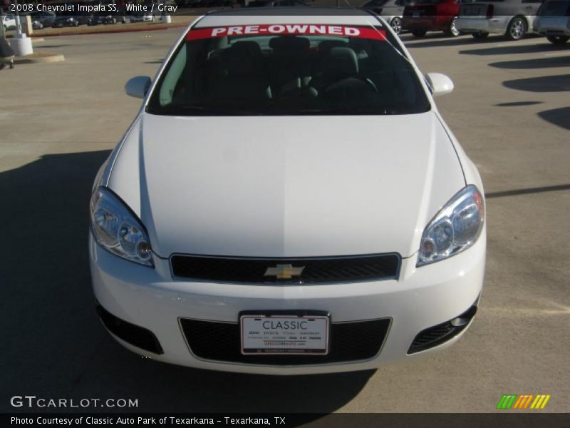 White / Gray 2008 Chevrolet Impala SS