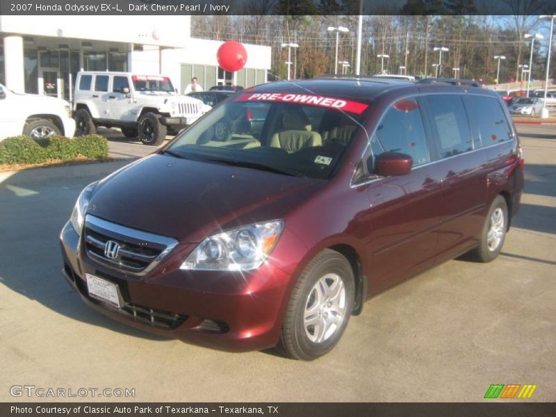 Dark Cherry Pearl / Ivory 2007 Honda Odyssey EX-L