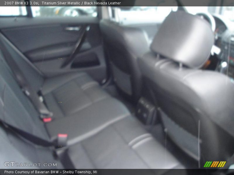 Titanium Silver Metallic / Black Nevada Leather 2007 BMW X3 3.0si