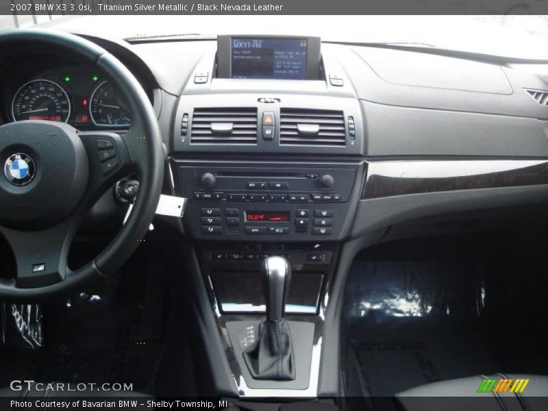 Titanium Silver Metallic / Black Nevada Leather 2007 BMW X3 3.0si