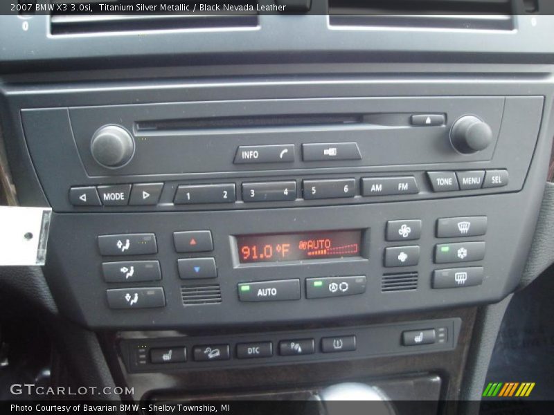 Titanium Silver Metallic / Black Nevada Leather 2007 BMW X3 3.0si
