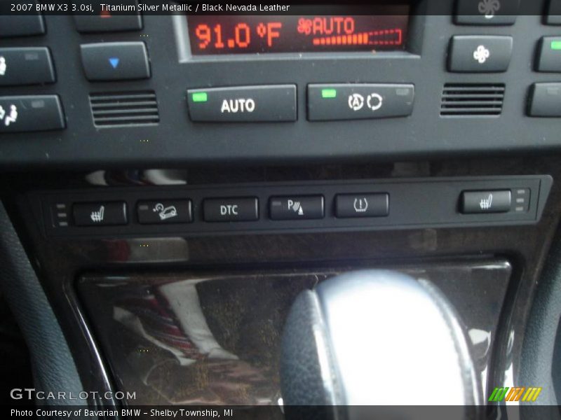 Titanium Silver Metallic / Black Nevada Leather 2007 BMW X3 3.0si