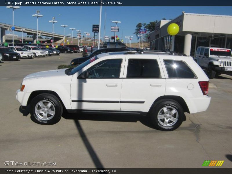 Stone White / Medium Slate Gray 2007 Jeep Grand Cherokee Laredo