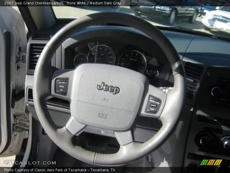 Stone White / Medium Slate Gray 2007 Jeep Grand Cherokee Laredo
