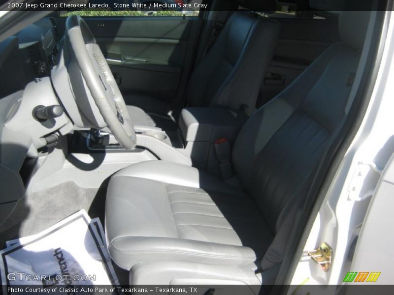 Stone White / Medium Slate Gray 2007 Jeep Grand Cherokee Laredo