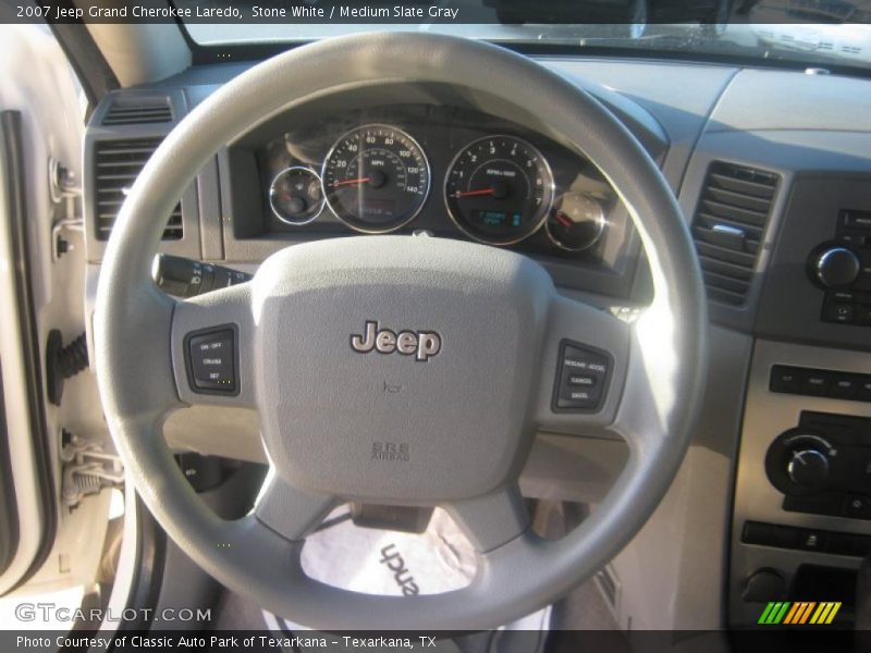 Stone White / Medium Slate Gray 2007 Jeep Grand Cherokee Laredo