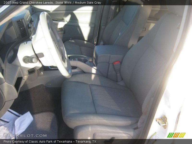 Stone White / Medium Slate Gray 2007 Jeep Grand Cherokee Laredo