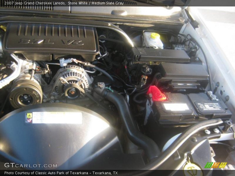 Stone White / Medium Slate Gray 2007 Jeep Grand Cherokee Laredo