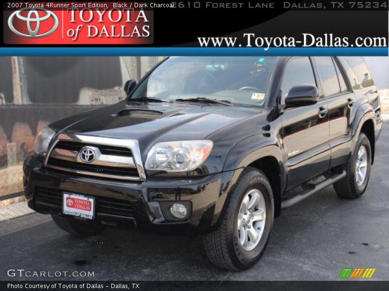 Black / Dark Charcoal 2007 Toyota 4Runner Sport Edition