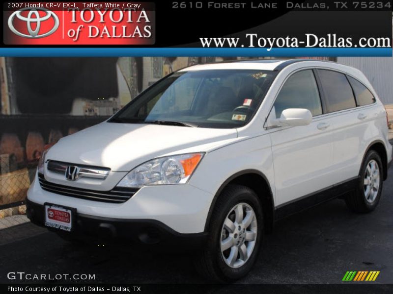 Taffeta White / Gray 2007 Honda CR-V EX-L