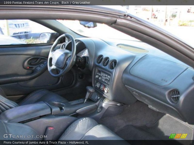 Black / Gray Leather 1999 Pontiac Firebird Trans Am Coupe