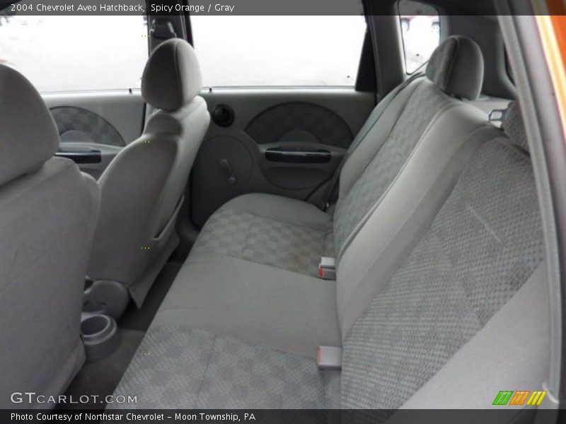 Spicy Orange / Gray 2004 Chevrolet Aveo Hatchback