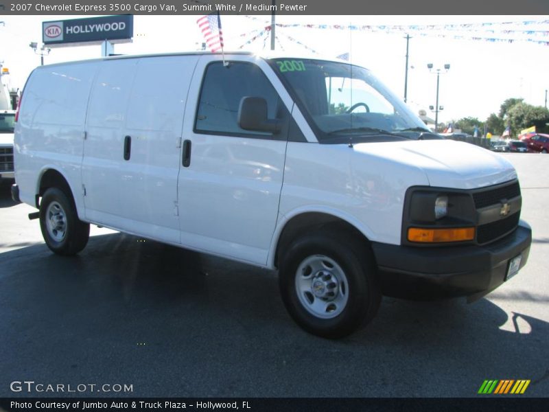 Summit White / Medium Pewter 2007 Chevrolet Express 3500 Cargo Van