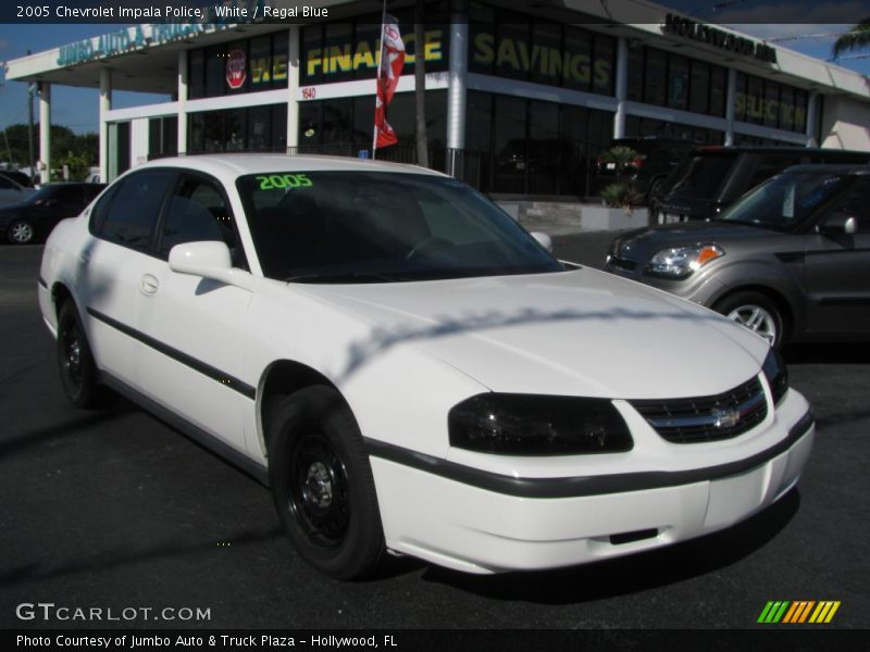White / Regal Blue 2005 Chevrolet Impala Police
