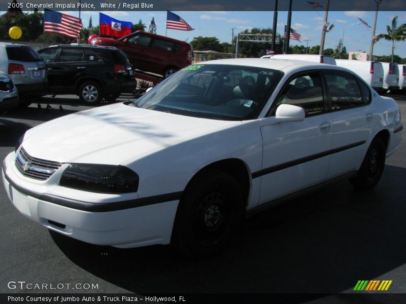 White / Regal Blue 2005 Chevrolet Impala Police