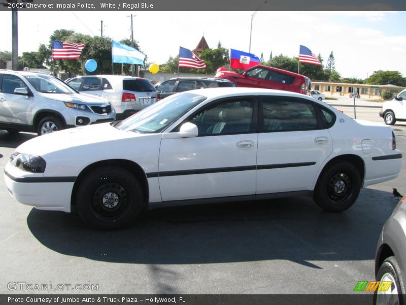 White / Regal Blue 2005 Chevrolet Impala Police