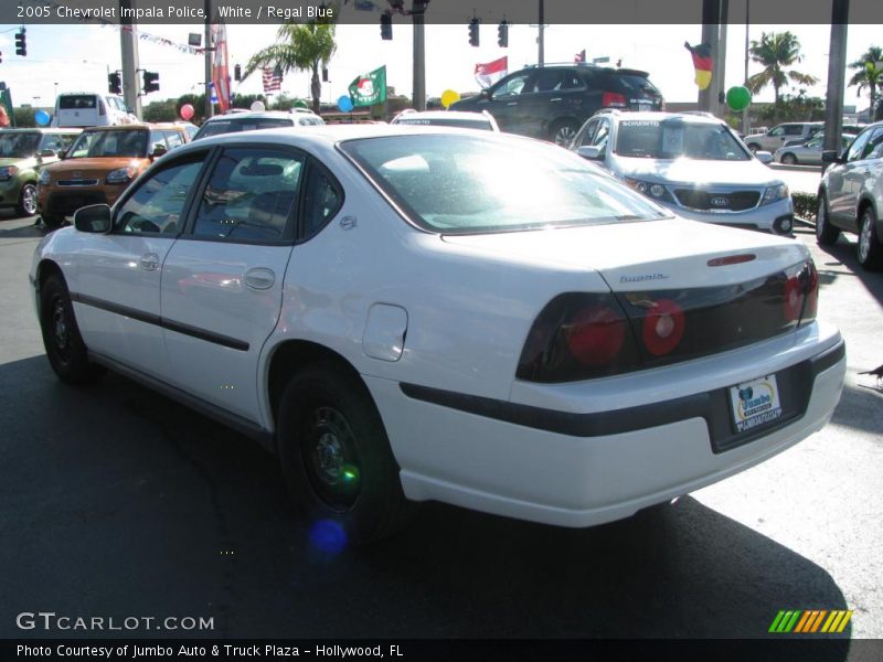 White / Regal Blue 2005 Chevrolet Impala Police