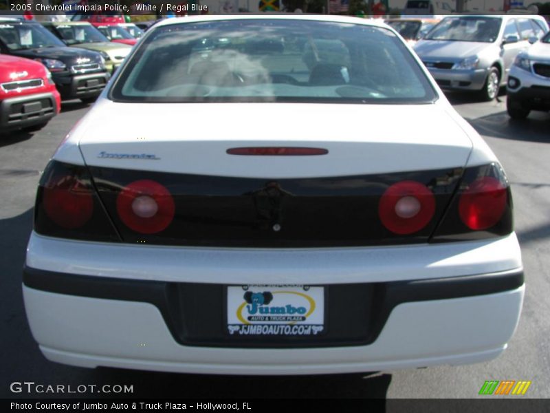 White / Regal Blue 2005 Chevrolet Impala Police