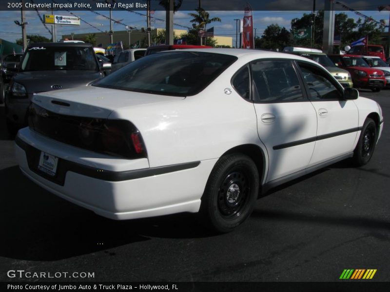 White / Regal Blue 2005 Chevrolet Impala Police