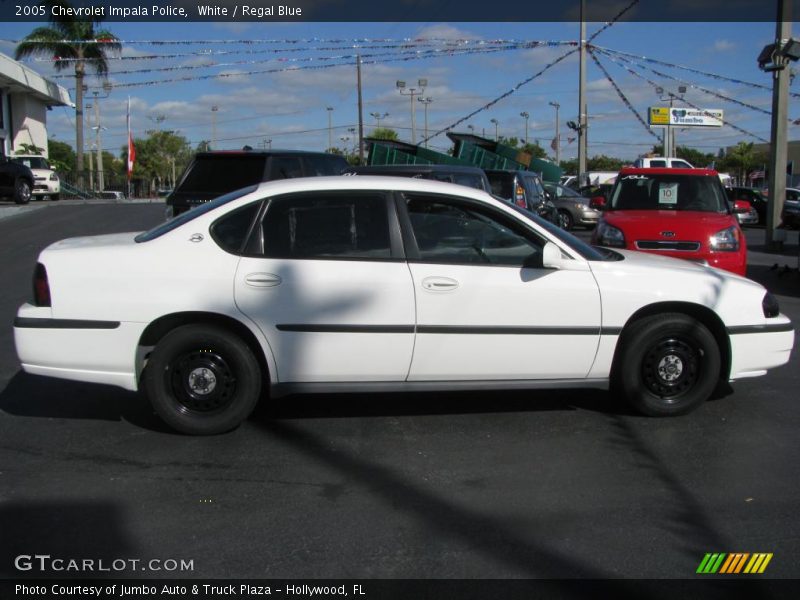 White / Regal Blue 2005 Chevrolet Impala Police