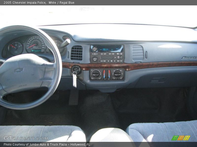 White / Regal Blue 2005 Chevrolet Impala Police