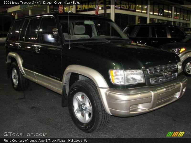 Dragon Green Mica / Beige 2001 Isuzu Trooper S 4x4