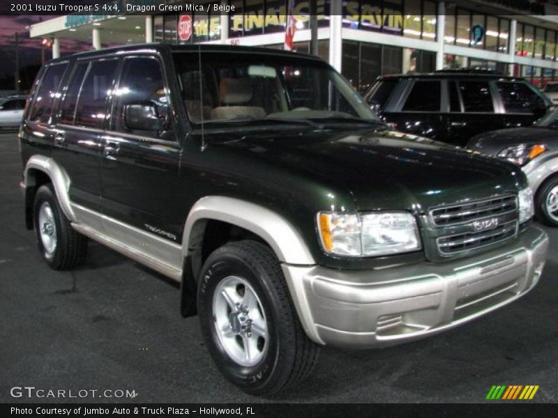 Dragon Green Mica / Beige 2001 Isuzu Trooper S 4x4