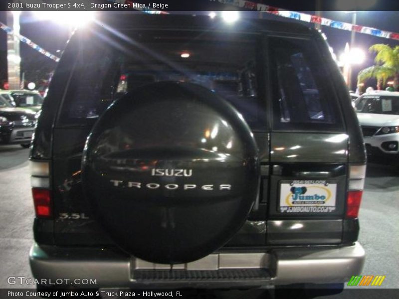 Dragon Green Mica / Beige 2001 Isuzu Trooper S 4x4