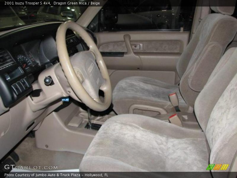 Dragon Green Mica / Beige 2001 Isuzu Trooper S 4x4