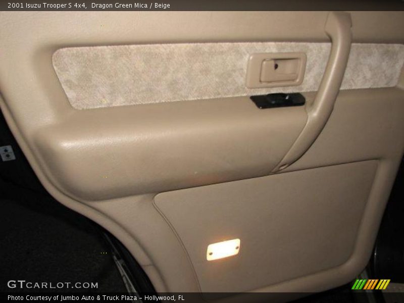 Dragon Green Mica / Beige 2001 Isuzu Trooper S 4x4