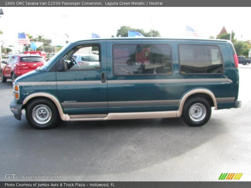 Laguna Green Metallic / Neutral 1999 GMC Savana Van G1500 Passenger Conversion