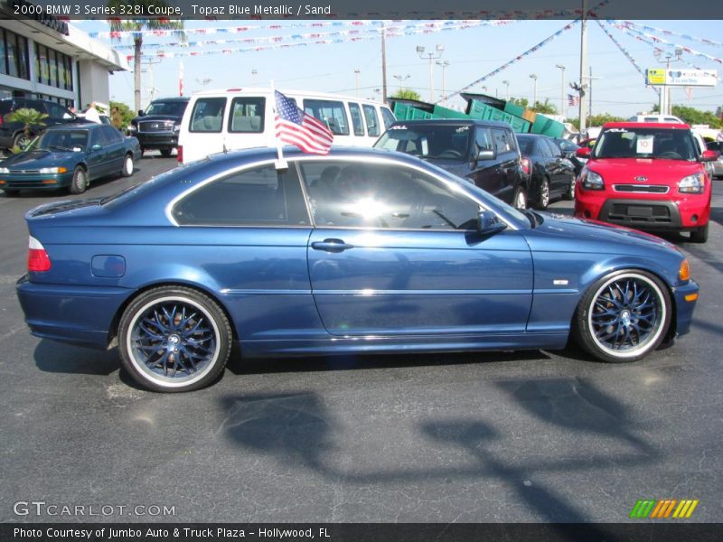 Topaz Blue Metallic / Sand 2000 BMW 3 Series 328i Coupe