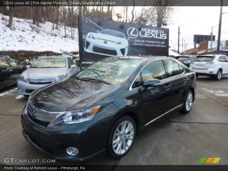 Smoky Granite Mica / Black 2010 Lexus HS 250h Hybrid Premium
