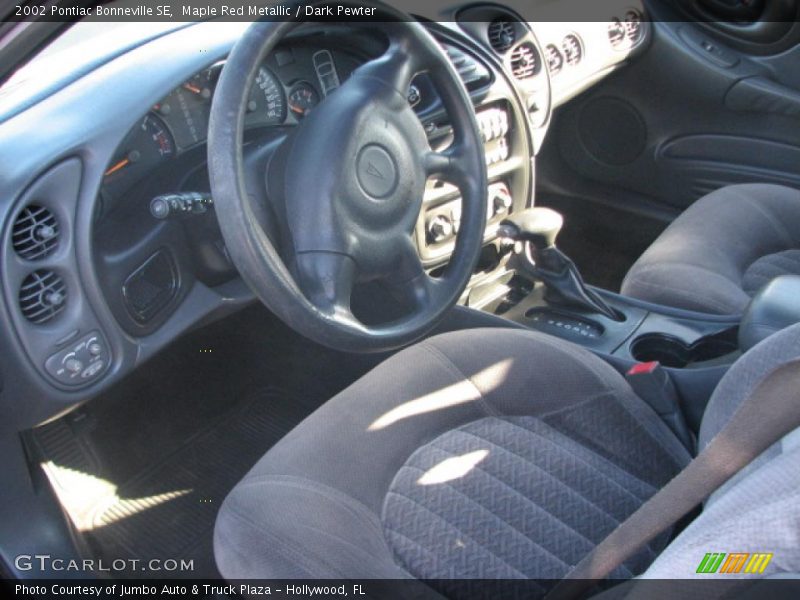 Maple Red Metallic / Dark Pewter 2002 Pontiac Bonneville SE