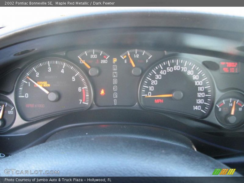  2002 Bonneville SE SE Gauges