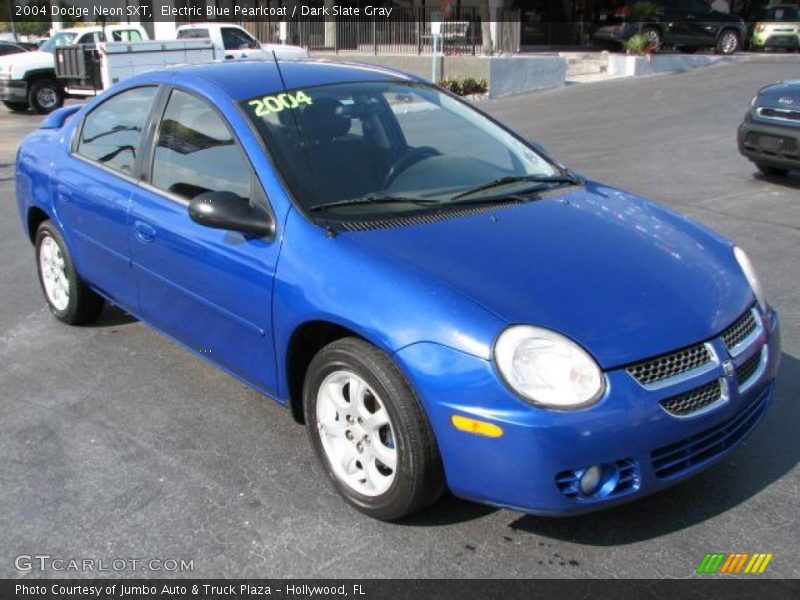 Electric Blue Pearlcoat / Dark Slate Gray 2004 Dodge Neon SXT
