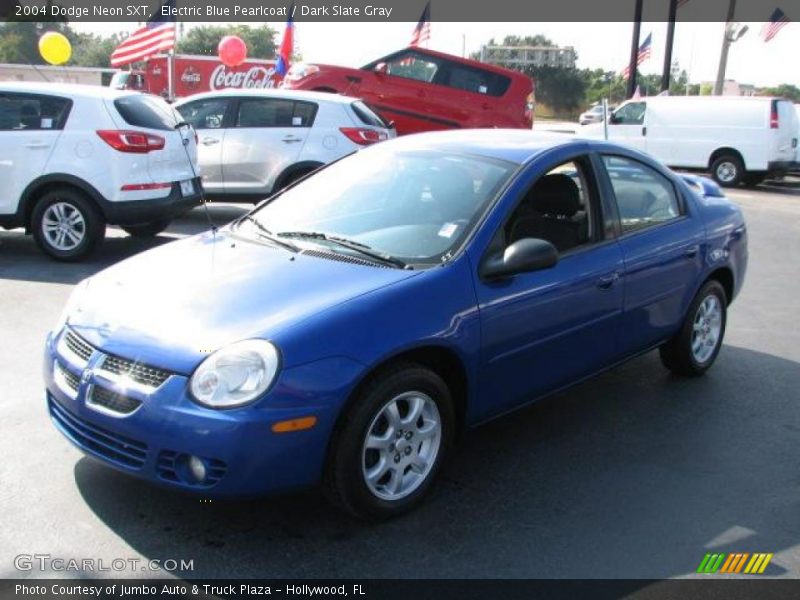 Electric Blue Pearlcoat / Dark Slate Gray 2004 Dodge Neon SXT
