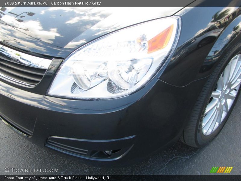 Carbon Flash Metallic / Gray 2009 Saturn Aura XR V6