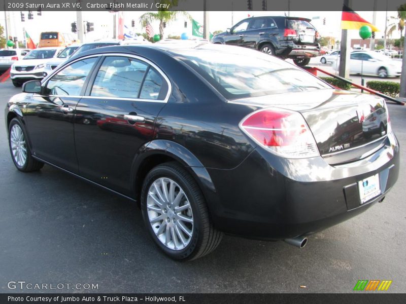 Carbon Flash Metallic / Gray 2009 Saturn Aura XR V6