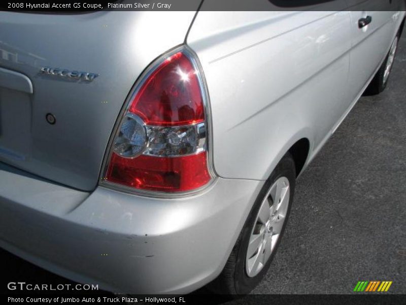 Platinum Silver / Gray 2008 Hyundai Accent GS Coupe