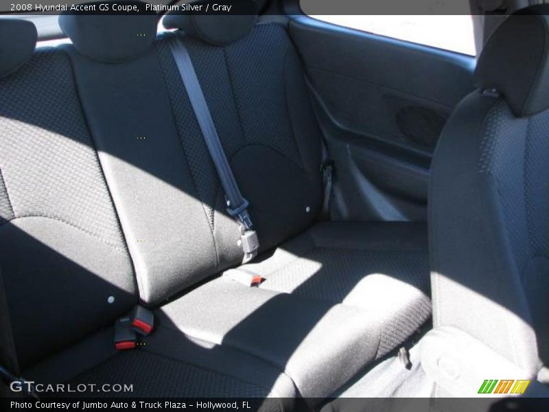 Platinum Silver / Gray 2008 Hyundai Accent GS Coupe