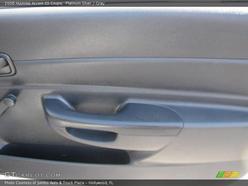 Platinum Silver / Gray 2008 Hyundai Accent GS Coupe