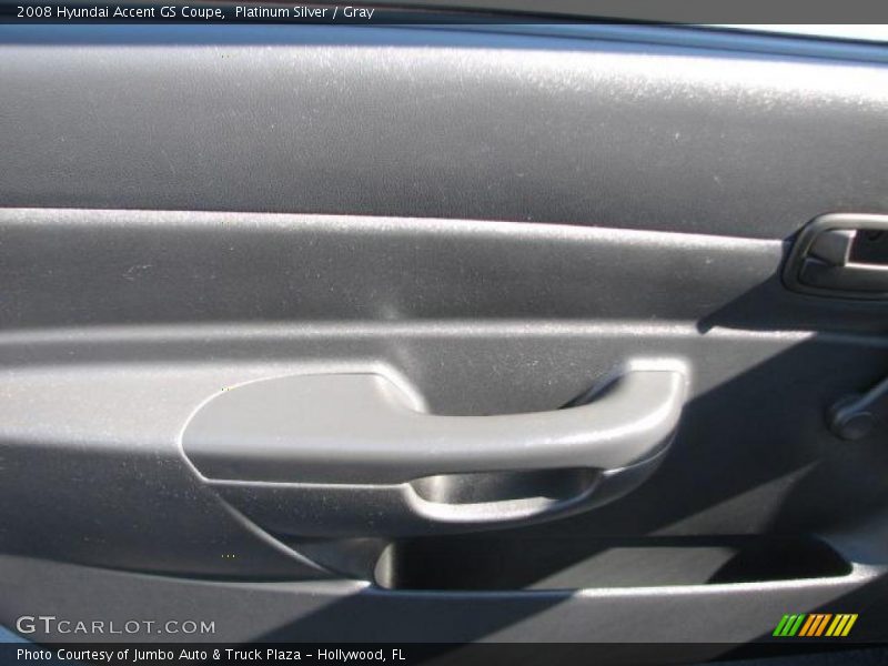 Platinum Silver / Gray 2008 Hyundai Accent GS Coupe