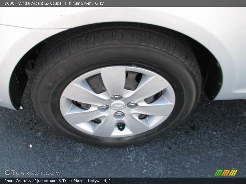 Platinum Silver / Gray 2008 Hyundai Accent GS Coupe